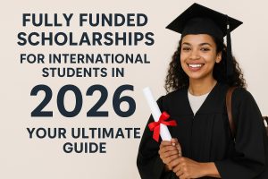 International students receiving scholarships in 2026
